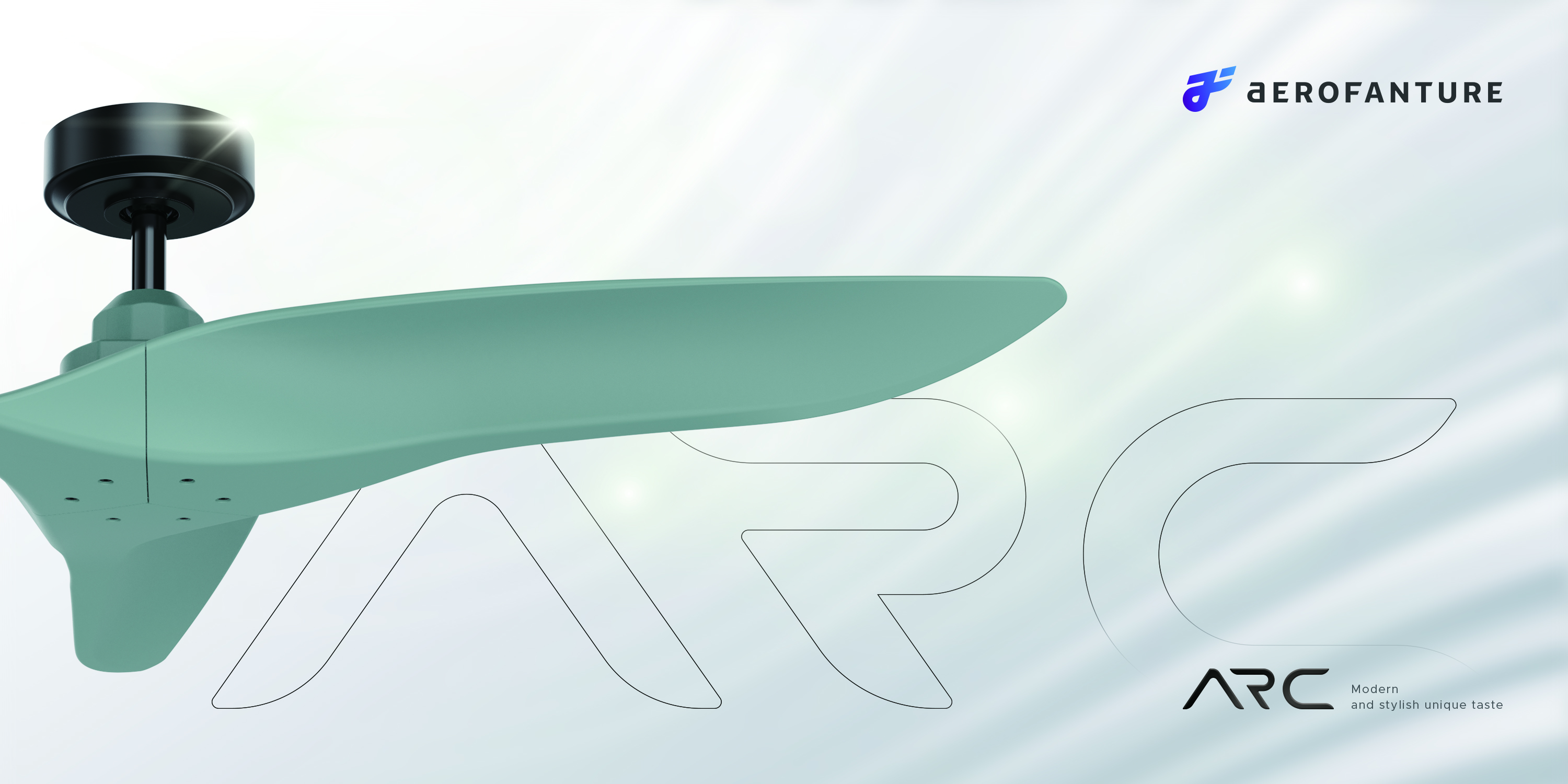 The new color ARC ceiling fan with exquisite silhouette has already hit the store shelves!